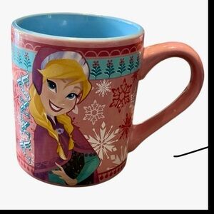 DISNEY Mug FROZEN Anna 14 oz Ceramic Excellent Condition